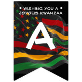 HAPPY KWANZAA African American USA Flag Vlaggetjes (Eerste vlag)
