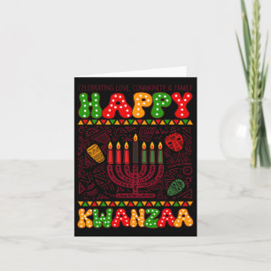 Happy Kwanzaa Afro-Amerikaanse vakantie 7 Seven Ca Kaart