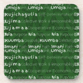 Happy Kwanzaa Bier Onderzetter (Voorkant)