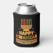 Happy Kwanzaa Blikjeskoeler (Blikje Achterkant)