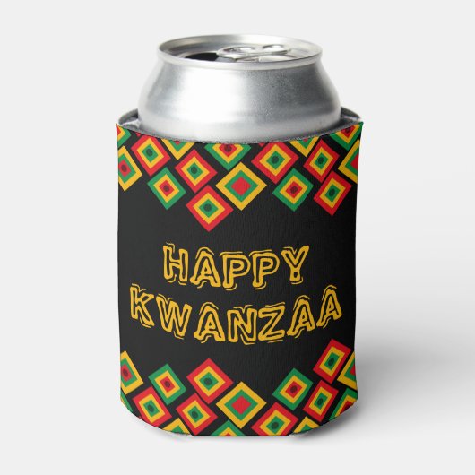Happy KWANZAA Blikjeskoeler (Blikje Voorkant)