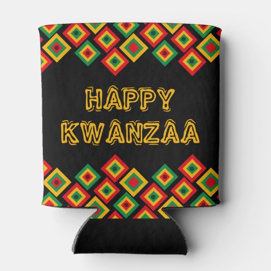 Happy KWANZAA Blikjeskoeler (Achterkant)
