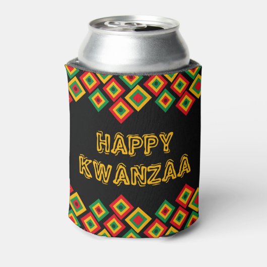 Happy KWANZAA Blikjeskoeler (Blikje Achterkant)