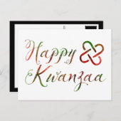 Happy Kwanzaa Bokeh Umoja Briefkaart (Voorkant / Achterkant)