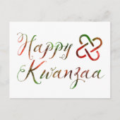 Happy Kwanzaa Bokeh Umoja Briefkaart (Voorkant)