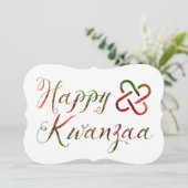 Happy Kwanzaa Bokeh Umoja Kaart (Staand voorkant)