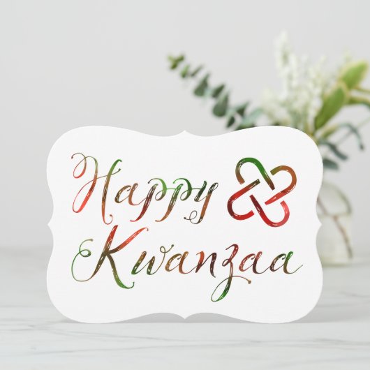 Happy Kwanzaa Bokeh Umoja Kaart (Staand voorkant)