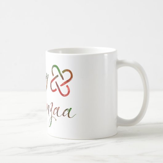 Happy Kwanzaa Bokeh Umoja Koffiemok (Rechts)