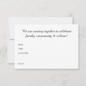 Happy Kwanzaa Bokeh Umoja Lights Kaart (Achterkant)