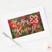 Happy Kwanzaa Bokeh Umoja Lights Rechthoekige Sticker (Envelop)