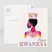 Happy Kwanzaa Briefkaart (Voorkant / Achterkant)