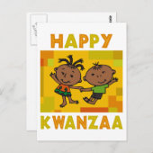 Happy Kwanzaa Briefkaart (Voorkant / Achterkant)