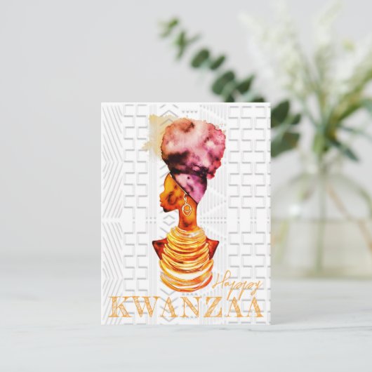 Happy Kwanzaa Briefkaart (Staand voorkant)