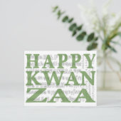 Happy Kwanzaa Briefkaart (Staand voorkant)