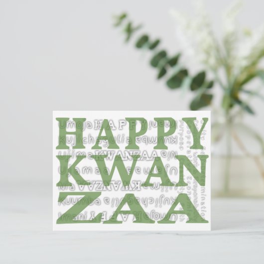 Happy Kwanzaa Briefkaart (Staand voorkant)