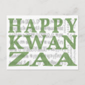 Happy Kwanzaa Briefkaart (Voorkant)