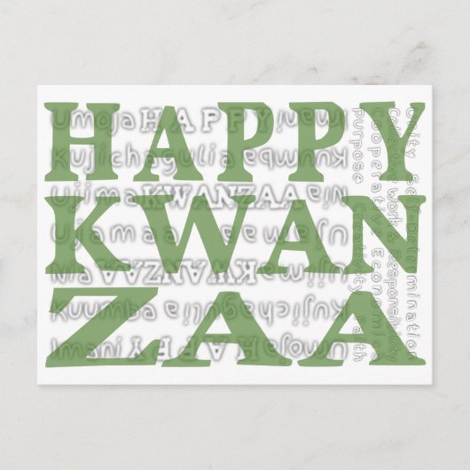 Happy Kwanzaa Briefkaart (Voorkant)