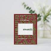 Happy Kwanzaa Briefkaart (Staand voorkant)