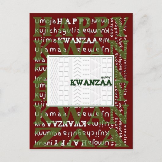 Happy Kwanzaa Briefkaart (Voorkant)