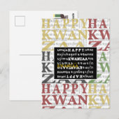 Happy Kwanzaa Briefkaart (Voorkant / Achterkant)
