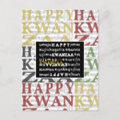 Happy Kwanzaa Briefkaart (Voorkant)