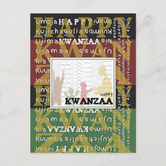 Happy Kwanzaa Briefkaart (Voorkant)