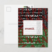 Happy Kwanzaa Briefkaart (Voorkant / Achterkant)