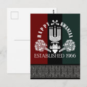 Happy Kwanzaa Briefkaart (Voorkant / Achterkant)