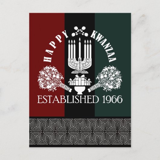Happy Kwanzaa Briefkaart (Voorkant)