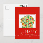Happy Kwanzaa Briefkaart (Voorkant / Achterkant)