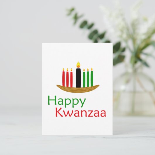 Happy Kwanzaa Briefkaart (Staand voorkant)