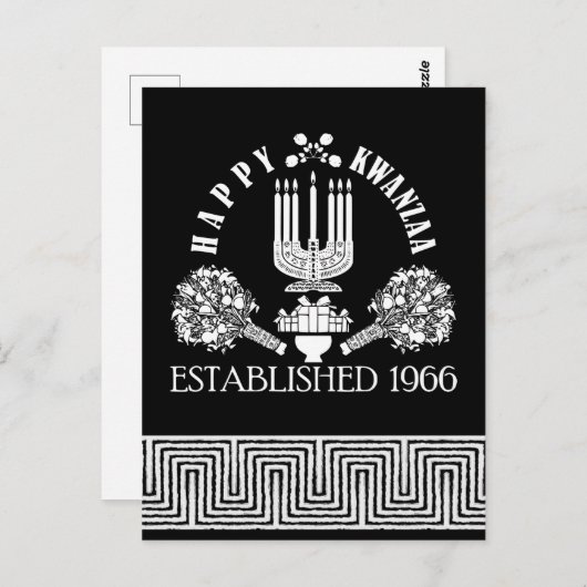 Happy Kwanzaa Briefkaart (Voorkant / Achterkant)