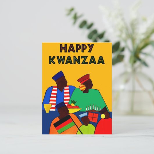 Happy Kwanzaa Briefkaart (Staand voorkant)