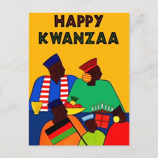 Happy Kwanzaa Briefkaart (Voorkant)