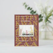 Happy Kwanzaa Briefkaart (Staand voorkant)