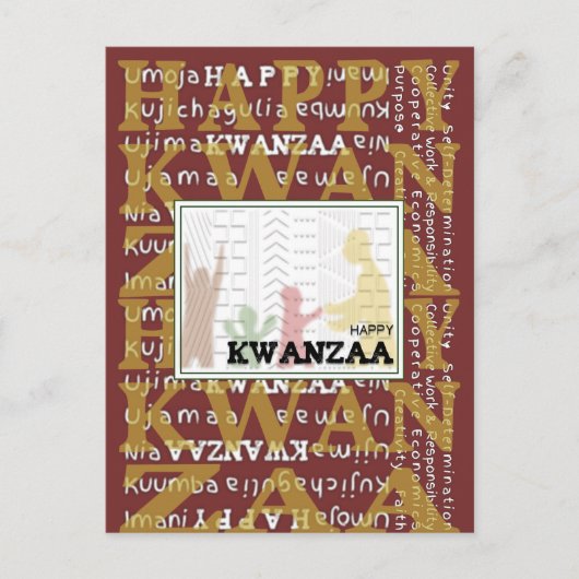 Happy Kwanzaa Briefkaart (Voorkant)