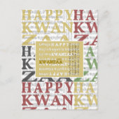 Happy Kwanzaa Briefkaart (Voorkant)
