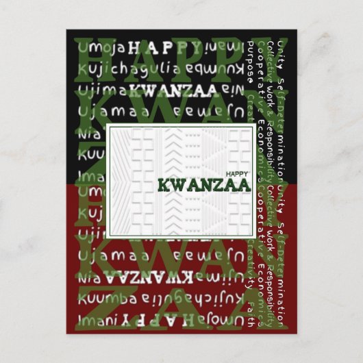 Happy Kwanzaa Briefkaart (Voorkant)