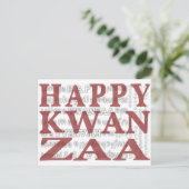 Happy Kwanzaa Briefkaart (Staand voorkant)