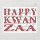 Happy Kwanzaa Briefkaart (Voorkant)