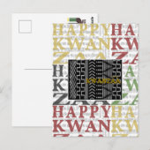 Happy Kwanzaa Briefkaart (Voorkant / Achterkant)