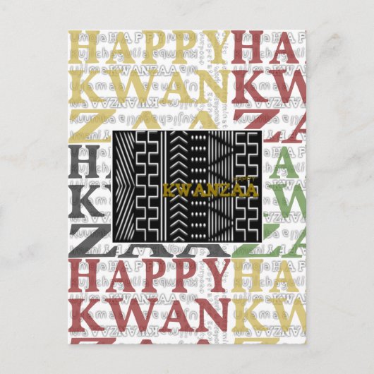Happy Kwanzaa Briefkaart (Voorkant)