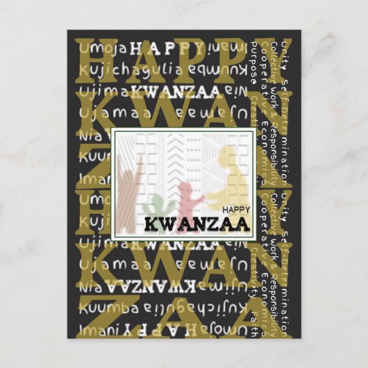 Happy Kwanzaa Briefkaart (Voorkant)