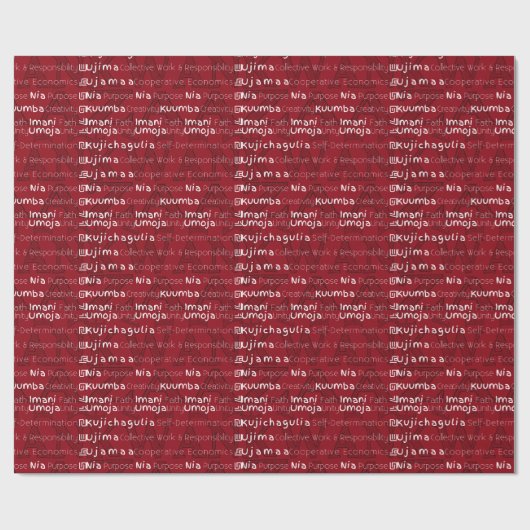 Happy Kwanzaa Cadeaupapier (Vlak)