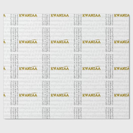 Happy Kwanzaa Cadeaupapier (Vlak)