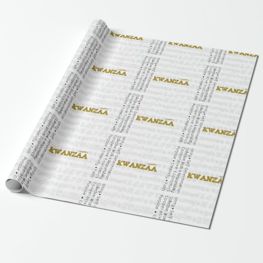 Happy Kwanzaa Cadeaupapier (Uitgerold)