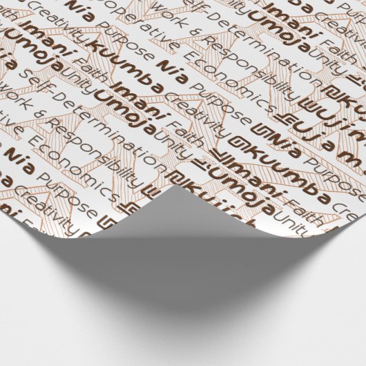 Happy Kwanzaa Cadeaupapier (Hoek)