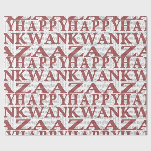 Happy Kwanzaa Cadeaupapier (Vlak)