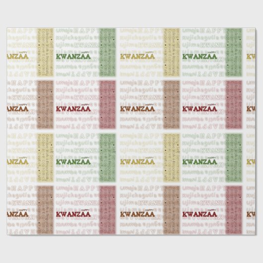 Happy Kwanzaa Cadeaupapier (Vlak)