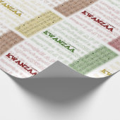 Happy Kwanzaa Cadeaupapier (Hoek)